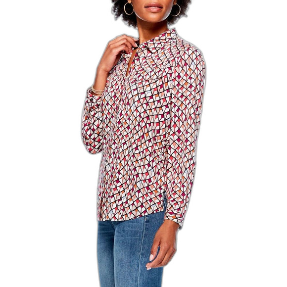 NIC+ZOE Scarf Print Live In Shirt XXL - Picture 2 of 13